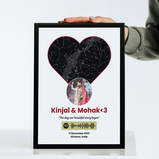 Star Map Frame - Couple