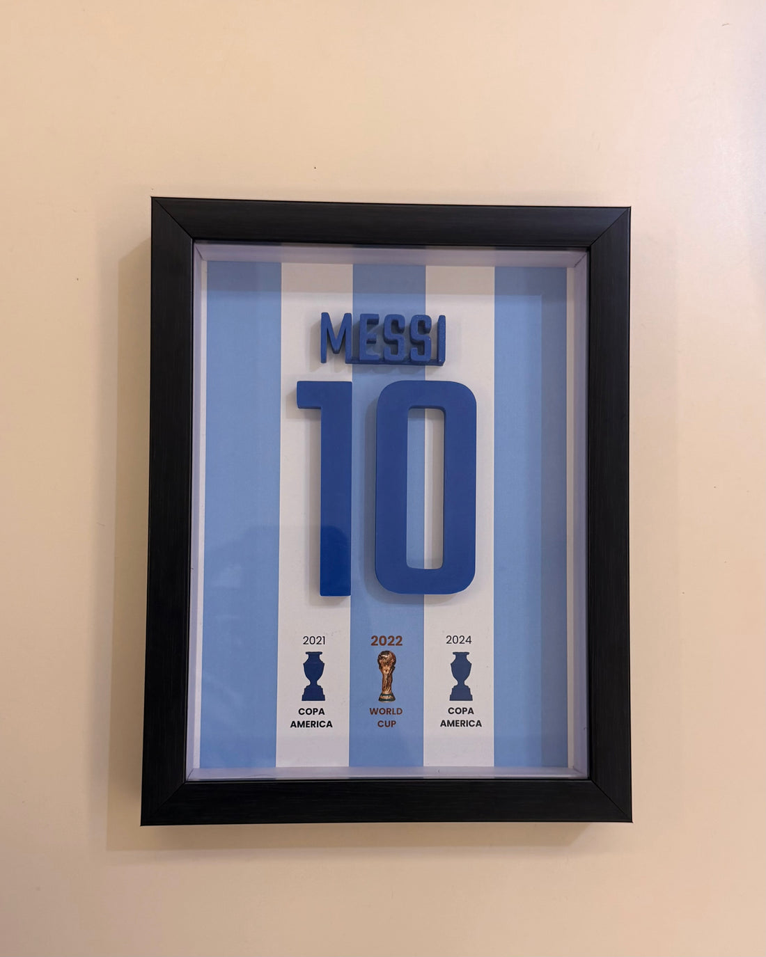 Messi Emblem 3D Frame