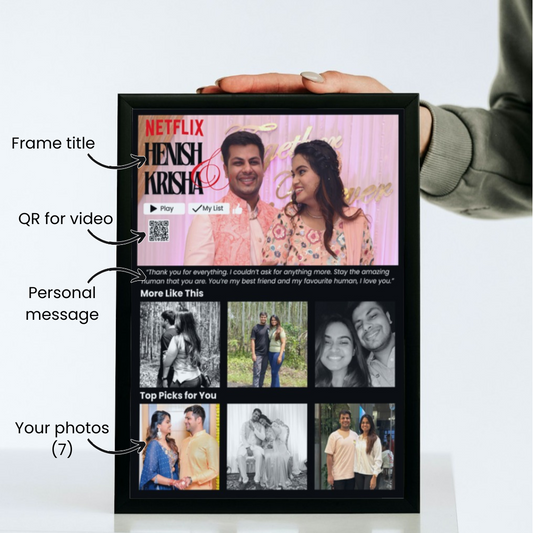 Netflix Themed Anniversary Frame