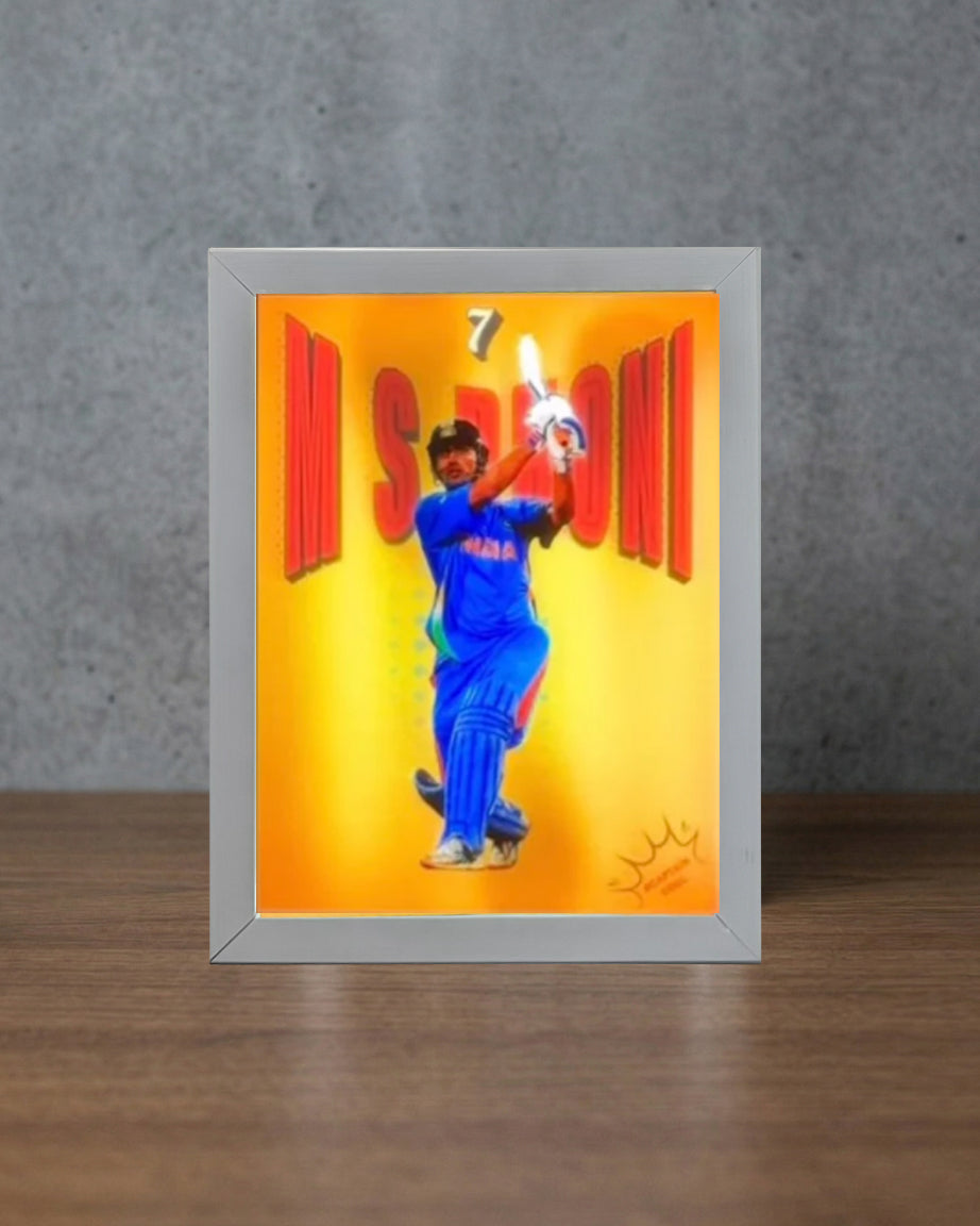 MS Dhoni Light Box Frame