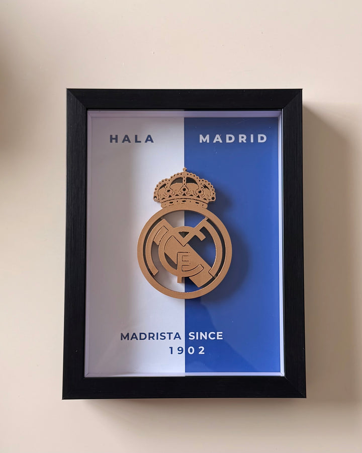 Madrid 3D Emblem Frame
