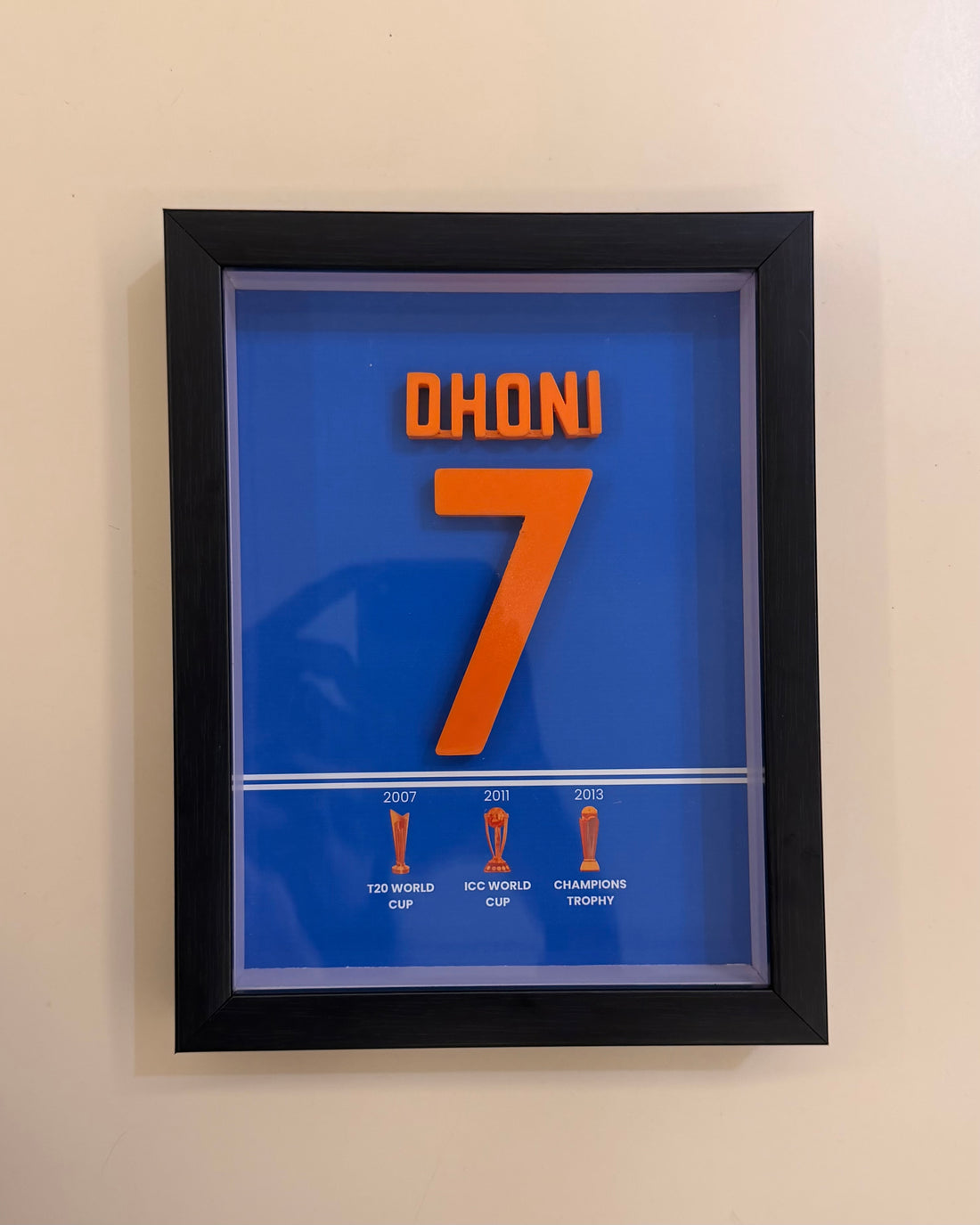 Dhoni Emblem 3D Frame