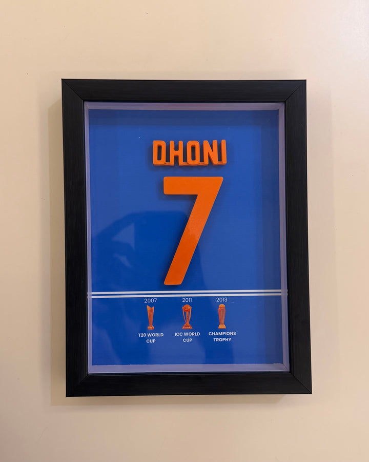 Dhoni Emblem 3D Frame