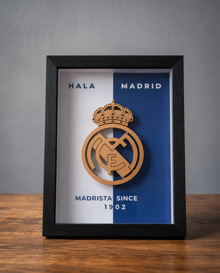 Madrid 3D Emblem Frame