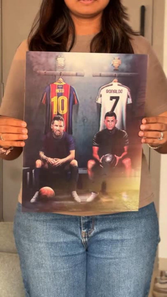 Messi & Ronaldo Poster - 3D