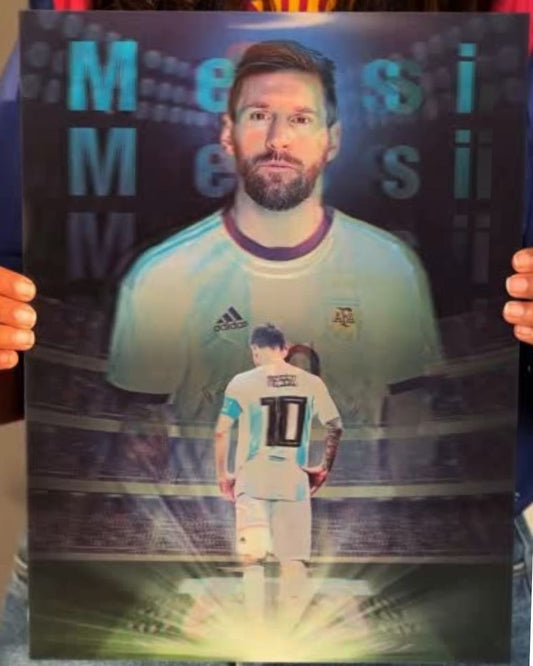 Messi Poster - 3D