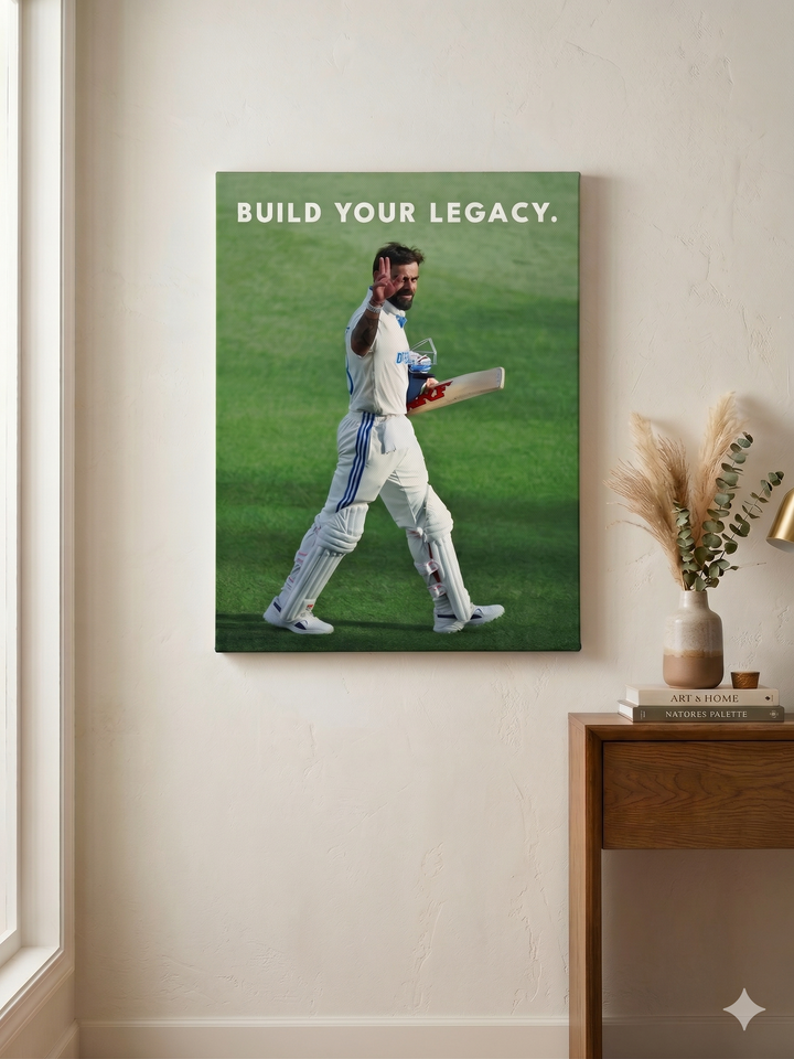 Virat Kohli Canvas Wall Art - Build Your Legacy