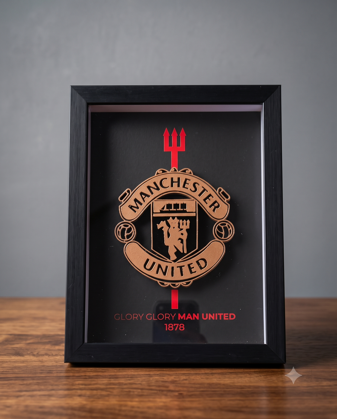 Man Utd 3D Emblem Frame