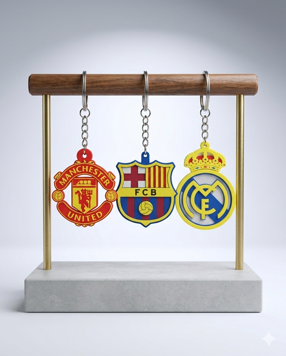3D Team Keychains