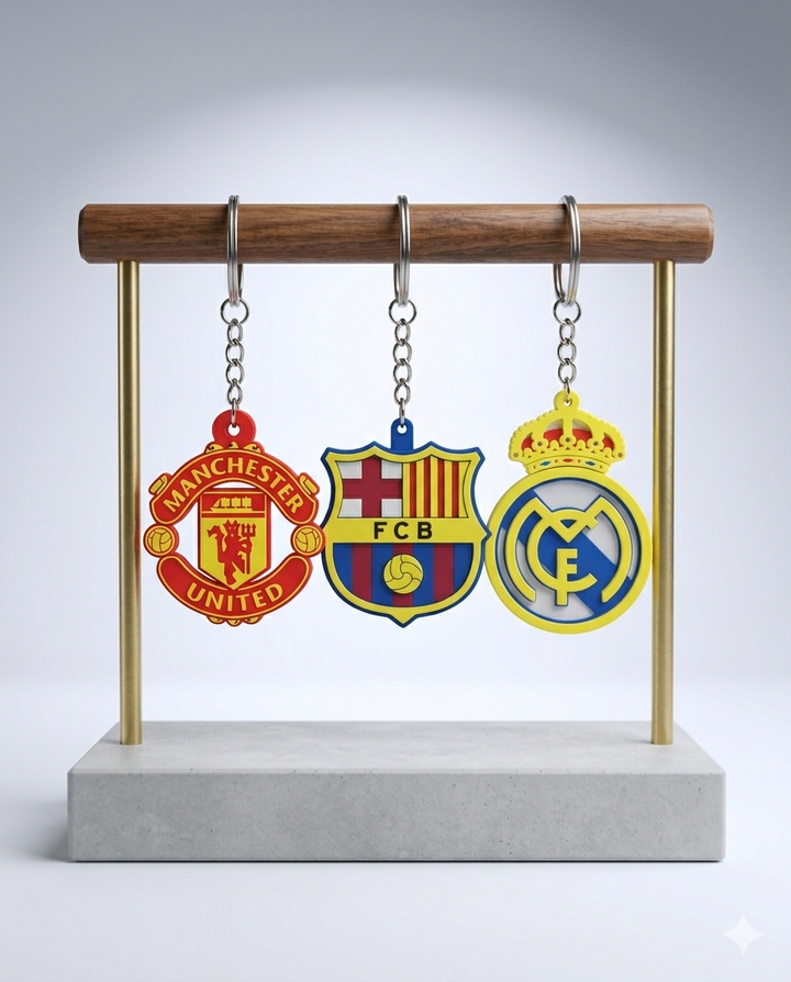 3D Team Keychains