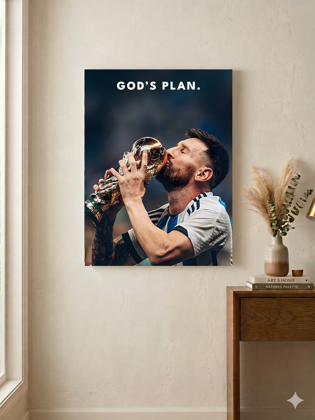 Messi Canvas Wall Art - God's Plan