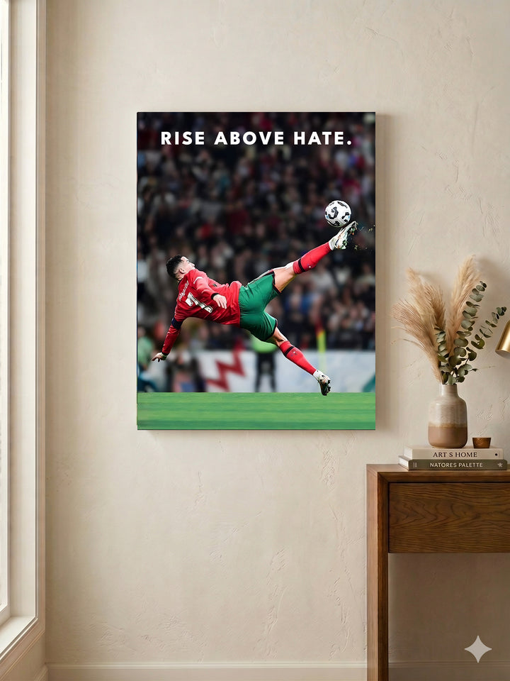 Ronaldo Canvas Wall Art - Rise Above Hate