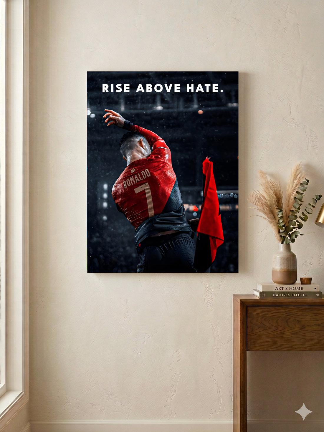 Ronaldo Canvas Wall Art - Rise Above Hate